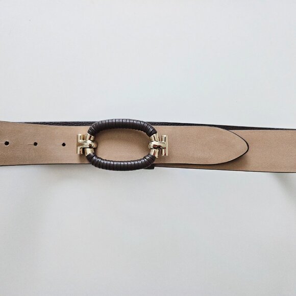Tod’s Brown Leather Belt – Gold Hardware – Size 90 (US 34–36) main image 5